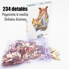 Koka puzle "Pūce" StoreGD cena un informācija | Puzles, 3D puzles | 220.lv