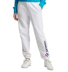 Superdry sieviešu treniņbikses Code Applique white цена и информация | Женские брюки | 220.lv