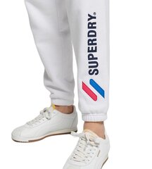 Superdry sieviešu treniņbikses Code Applique white цена и информация | Женские брюки | 220.lv