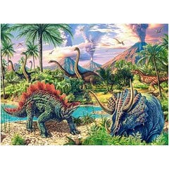 Пазл CASTORLAND 120 эл. Dinosuar Volcanos - Динозавры возле вулканов  ProLine цена и информация | Пазлы | 220.lv