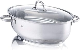 Fissler Edelstahl Bräter panna 38 cm, nerūsējošais tērauds, ovāls (8,8 L - Ø 38 cm) cena un informācija | Pannas | 220.lv