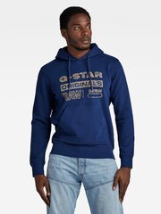 Худи  G-STAR Distressed Originals Hooded Blue D24414 D562 1305 560023366 цена и информация | Мужские свитера | 220.lv