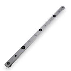 Miter Bar Slider, bīdāmā sliede, viena regulējama sliede ar spraugām 19/24 mm ar regulējamu laidumu 450 mm, frēzēšanas galds, galda zāģis cena un informācija | Zāģi, ripzāģi | 220.lv