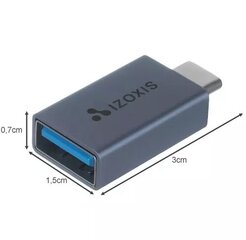 Izoxis USB-C - USB micro B 2.0 adapteris cena un informācija | Adapteri un USB centrmezgli | 220.lv