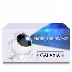 3D galaktiku un zvaigžņu projektors Galaxia balts цена и информация | Праздничные декорации | 220.lv