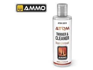 AMMO MIG - ATOM Thinner and Cleaner (растворитель и oчиститель для акриловой краски), 60 ml, 20510 цена и информация | Принадлежности для рисования, лепки | 220.lv