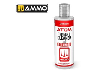 AMMO MIG - ATOM Thinner and Cleaner with Retarder (растворитель с земедлителем и oчиститель для акриловой краски), 60 ml, 20511 цена и информация | Принадлежности для рисования, лепки | 220.lv