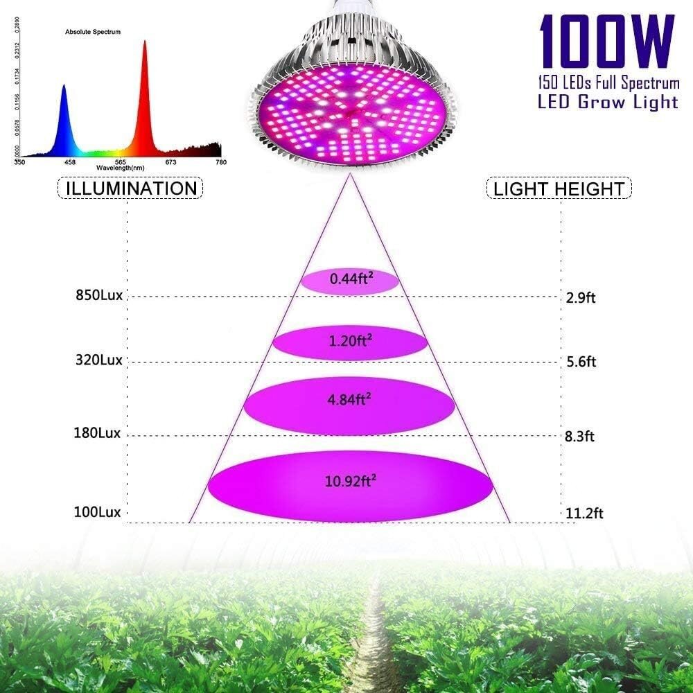 Esbaybulbs K55 LED augu lampa цена и информация | Diedzēšanas trauki, augu lampas | 220.lv