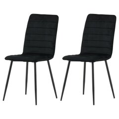 2-vu ēdamistabas krēslu komplekts Venture Home Windu, melns cena un informācija | Virtuves un ēdamistabas krēsli | 220.lv