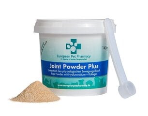 Barības piedeva suņiem European Pet Pharmacy Joint Powder Plus, 140 g cena un informācija | Vitamīni, uztura bagātinātāji, pretparazītu līdzekļi suņiem | 220.lv