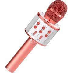 Микрофон для караоке со встроенным динамиком, розовый цена и информация | Развивающие игрушки | 220.lv