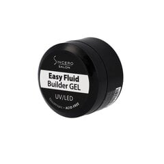 Nagu pieaudzēšanas gels Easy Fluid Sincero Salon, Snow White, 15 ml cena un informācija | Nagu lakas, stiprinātāji | 220.lv