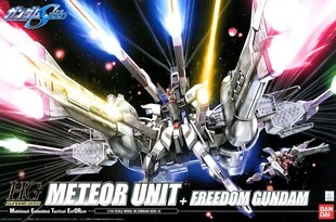 Собираемая модель Bandai HG 1/144 Meteor Unit + Freedom Gundam цена и информация | Конструкторы и кубики | 220.lv