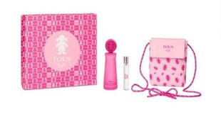 Tualetes ūdens komplekts bērniem Tous Kids Girl Eau De Toilette: tualetes ūdens EDT, 100 ml + tualetes ūdens EDT, 15 ml + somiņa cena un informācija | Bērnu smaržas | 220.lv