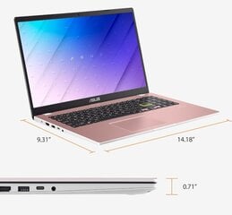 Asus Vivobook Go 15 FHD IPS Pentium Silver N6000 4GB 128GB W11S, Rose Pink Renew цена и информация | Ноутбуки | 220.lv