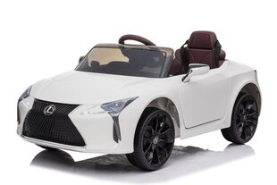 Vienvietīgs bērnu elektromobilis Lexus LC500, balts cena un informācija | Bērnu elektroauto | 220.lv