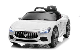 Maserati Ghibli transportlīdzeklis Balts cena un informācija | Bērnu elektroauto | 220.lv