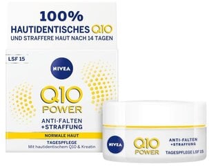 Ночной крем Nivea с Q10 против морщин, SPF 15, 50 мл цена и информация | Кремы для лица | 220.lv