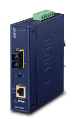 PLANET IP30 Industrial 10/100/1000BA network media converter 1000 Mbit/s Blue цена и информация | Коммутаторы (Switch) | 220.lv