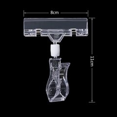 Plastmasas cenu turētājs, caurspīdīgs цена и информация | Smart устройства и аксессуары | 220.lv