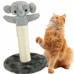 DRAPAK kaķu skrāpēšanas postenis Sizala zilonis ar talismanu un platformu cena un informācija | Kaķu mājas, nagu asināmie | 220.lv