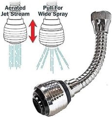 Ūdens jaucējkrāns elastīgs pagarinājums, 15cm цена и информация | Смесители | 220.lv