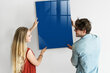 Magnētiskais Dēlis Zilā krāsa, 70x100 cm cena un informācija | Kancelejas preces | 220.lv