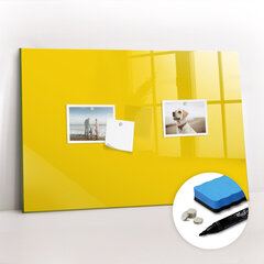 Magnētiskais Dēlis Gaiši dzeltena krāsa, 60x40 cm cena un informācija | Kancelejas preces | 220.lv