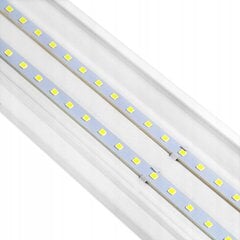 8x LED lampa 120cm 36W VIRSMAS PANEĻA dienasgaismas spuldze cena un informācija | Griestu lampas | 220.lv