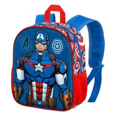 Mugursoma Captain America, 31x26x11cm cena un informācija | Skolas somas | 220.lv