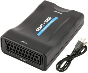 Преобразователь цифрового сигнала HDMI в аналоговый EURO/SCART цена и информация | Кабели и провода | 220.lv