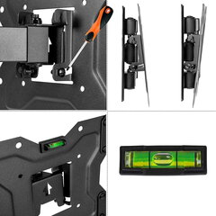 KG-1027 15-48 collu LCD TV stiprinājums KING MOUNT цена и информация | Кронштейны и крепления для телевизоров | 220.lv