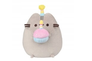 PUSHEEN ar kūku cepurē 27cm BIRTHDAY PARTY цена и информация | Мягкие игрушки | 220.lv