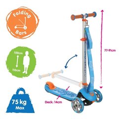 Saliekamais skrejritenis Trunki Blue Big liels цена и информация | Самокаты | 220.lv