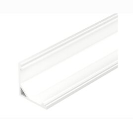 Stūra alumīnija profils LED sloksnei 3 metri, 15.8мм-15.8мм balta krāsā. cena un informācija | LED lentes | 220.lv