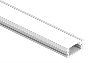 Lekšējs alumīnija profils LED sloksnei 3 metri,24.7 mm -17.4mm-12.4mm -7mm, sudraba krāsā. cena un informācija | LED lentes | 220.lv