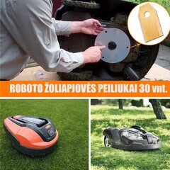 Asmeņi zāliena robotiem, 30 gab. cena un informācija | Dārza tehnikas rezerves daļas | 220.lv