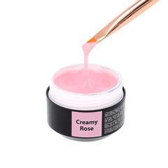 Nagu pieaudzēšanas gels Color Sincero Salon, Creamy Rose, 15 ml cena un informācija | Nagu lakas, stiprinātāji | 220.lv