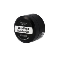 Nagu pieaudzēšanas gels Easy Fluid Sincero Salon, Soft White, 15 ml cena un informācija | Nagu lakas, stiprinātāji | 220.lv