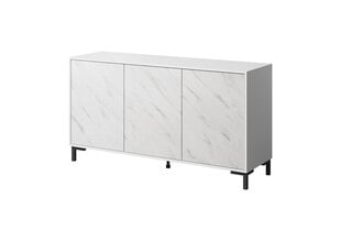 Kumode Cama Meble Marmo 3D, 150x45x80,5 cm, balta cena un informācija | Kumodes | 220.lv