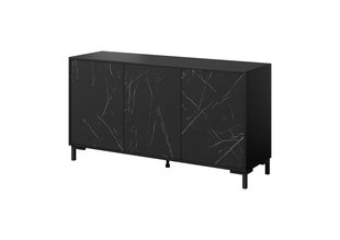 Kumode Cama Meble Marmo 3D, 150x45x80,5 cm, melna cena un informācija | Kumodes | 220.lv