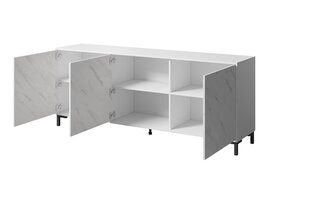 Kumode Cama Meble Marmo 3D, 200x45x80,5 cm, balta cena un informācija | Kumodes | 220.lv