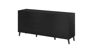 Kumode Cama Meble Nova, 155x40x72 cm, melna cena un informācija | Kumodes | 220.lv