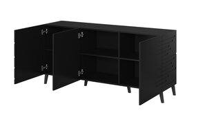 Kumode Cama Meble Nova, 155x40x72 cm, melna cena un informācija | Kumodes | 220.lv