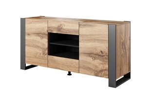 Kumode Cama Meble Wood, 164x44x80 cm, brūna cena un informācija | Kumodes | 220.lv