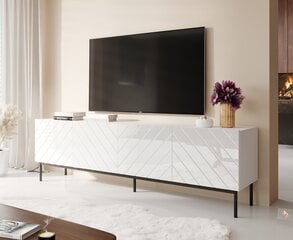 TV galdiņš Cama Meble Abeto, 200x42x60 cm, balts cena un informācija | TV galdiņi | 220.lv
