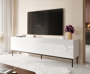 TV galdiņš Cama Meble Abeto, 200x42x60 cm, balts цена и информация | Тумбы под телевизор | 220.lv