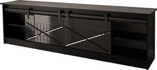 TV galdiņš Cama Meble Granero, 200x56,7x35 cm, melns cena un informācija | TV galdiņi | 220.lv