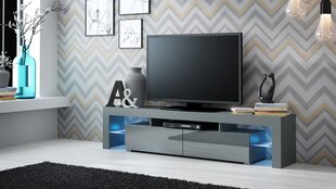 TV galdiņš Cama Meble Solo, 200x45x35 cm, pelēks цена и информация | Тумбы под телевизор | 220.lv