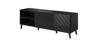 TV galdiņš Cama Meble Abeto, 150x42x52 cm, melns цена и информация | Тумбы под телевизор | 220.lv